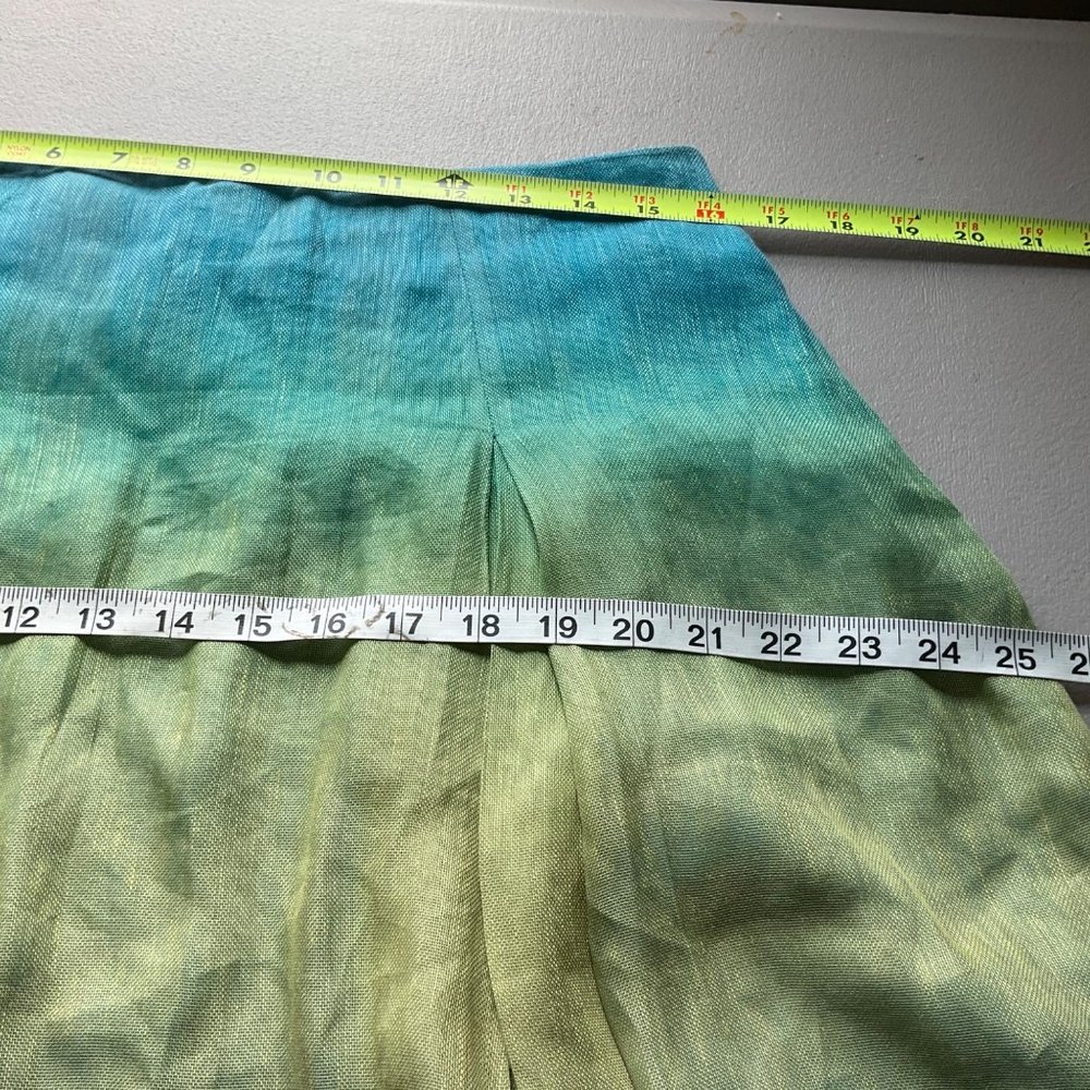 Jones New York Collectives silk and linen flowy ombre skirt size 10 - Picture 10 of 10